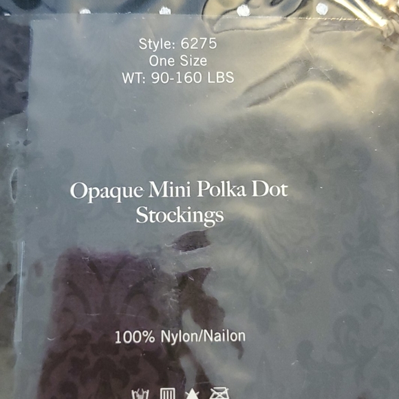 Opaque mini polka dot stockings - Picture 3 of 3